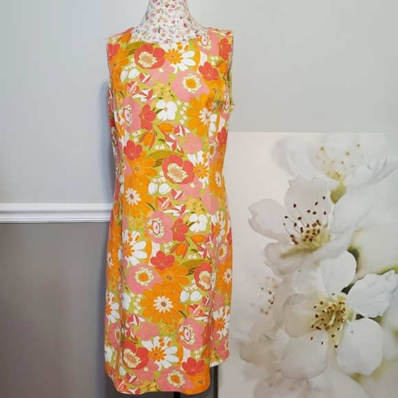 Liz Claiborne Dresses & Skirts - Liz Claiborne flower power 60s style
